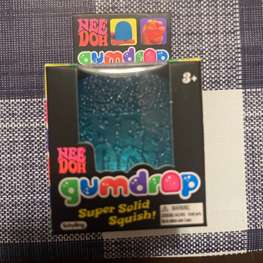 Needoh Gumdrop Super Solid Squish blue